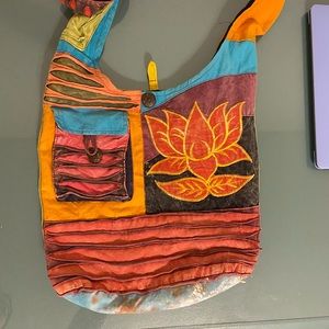 Boho multi-colored bag